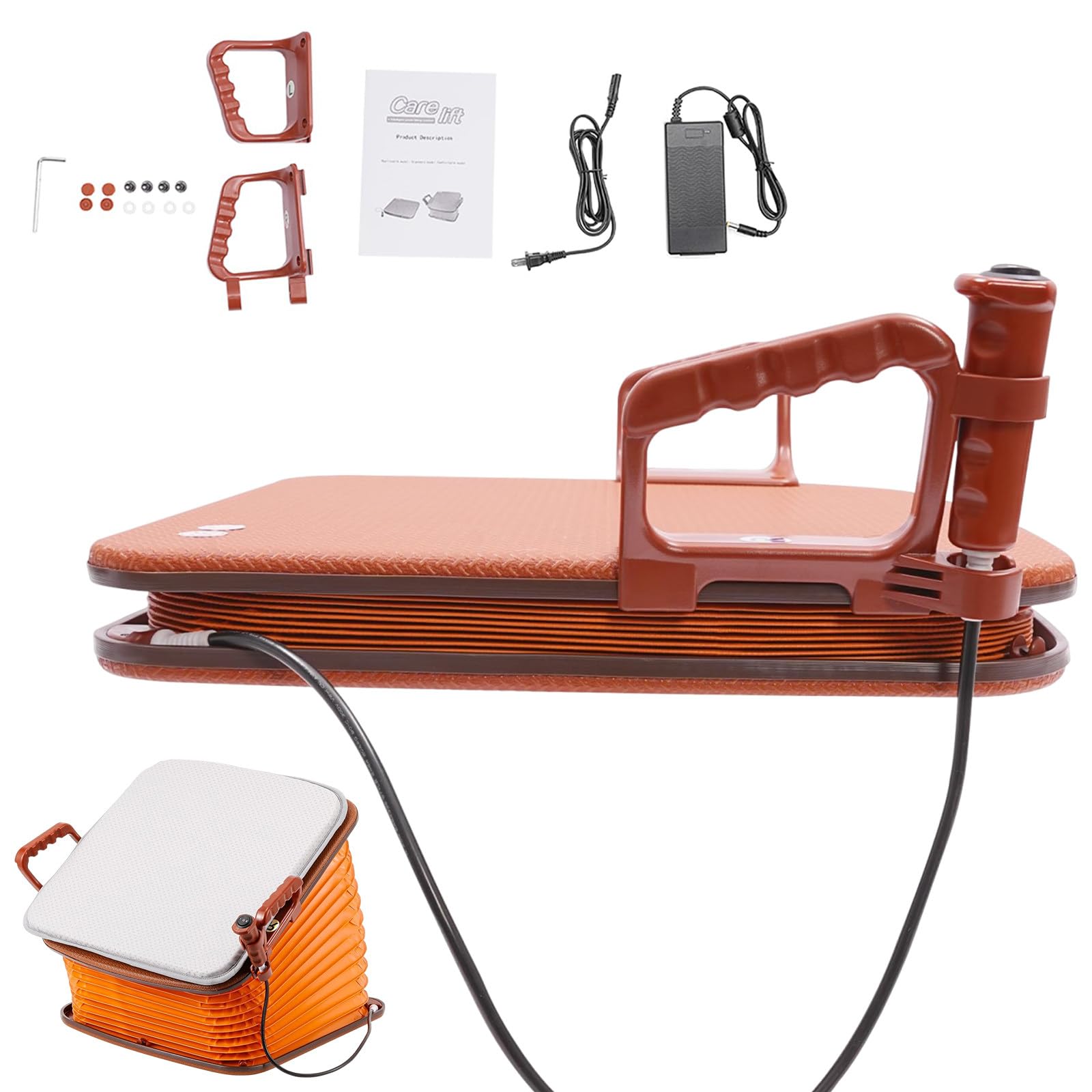 Sunseota Electric Lift Cushion, Chair Lift and Sofa Support, Easy Lift Assist Cushion, Electric Lift Seat Assist Cushion with Support up to 150 kg, with Carrying Handles, for Senior Mainspower