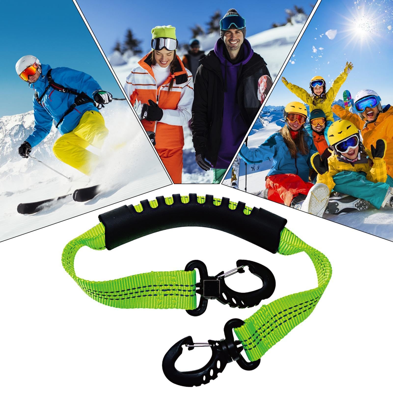 Skischuhgurt – Skischuh-Trageriemen | Multifunktionaler Skates-Trageriemen | Snowboardschuh-Trageriemen | Skischuh-Power-Gurt | Schulterriemen für Schlittschuhe und Snowboarden
