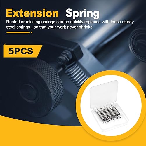 Miniatura 9 de 10 unidades de alambre de resorte comprimido extendido de 0.02 pulgadas, diámetro exterior 0.2 pulgadas, longitud libre 0.98 pulgadas, resorte de