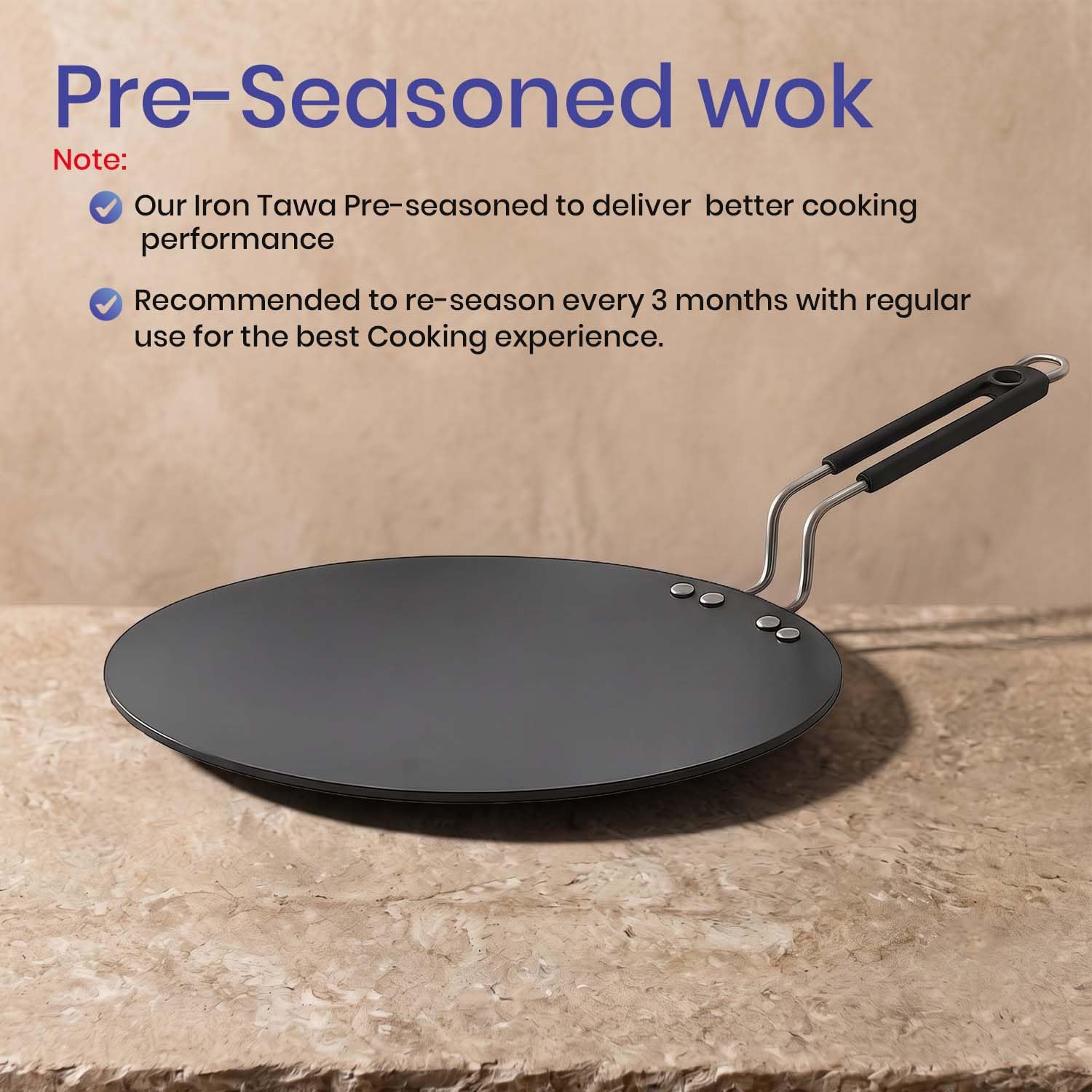 DOZY Nonstick Tawa - Perfect for Rotis & Chapatis -3