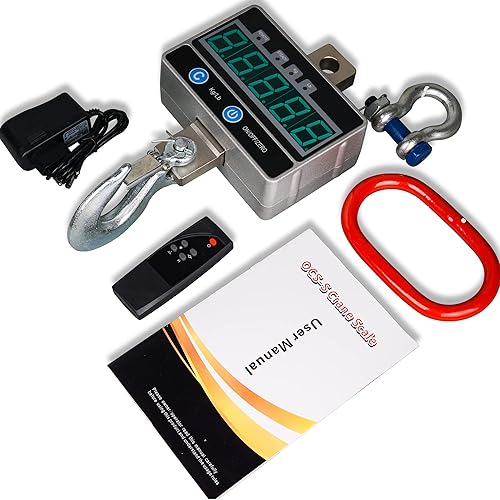 Miniatura 7 de Báscula colgante digital, báscula de grúa de 4,409.2 lbs4400 libras, báscula industrial resistente, control remoto incluido, pantalla LED
