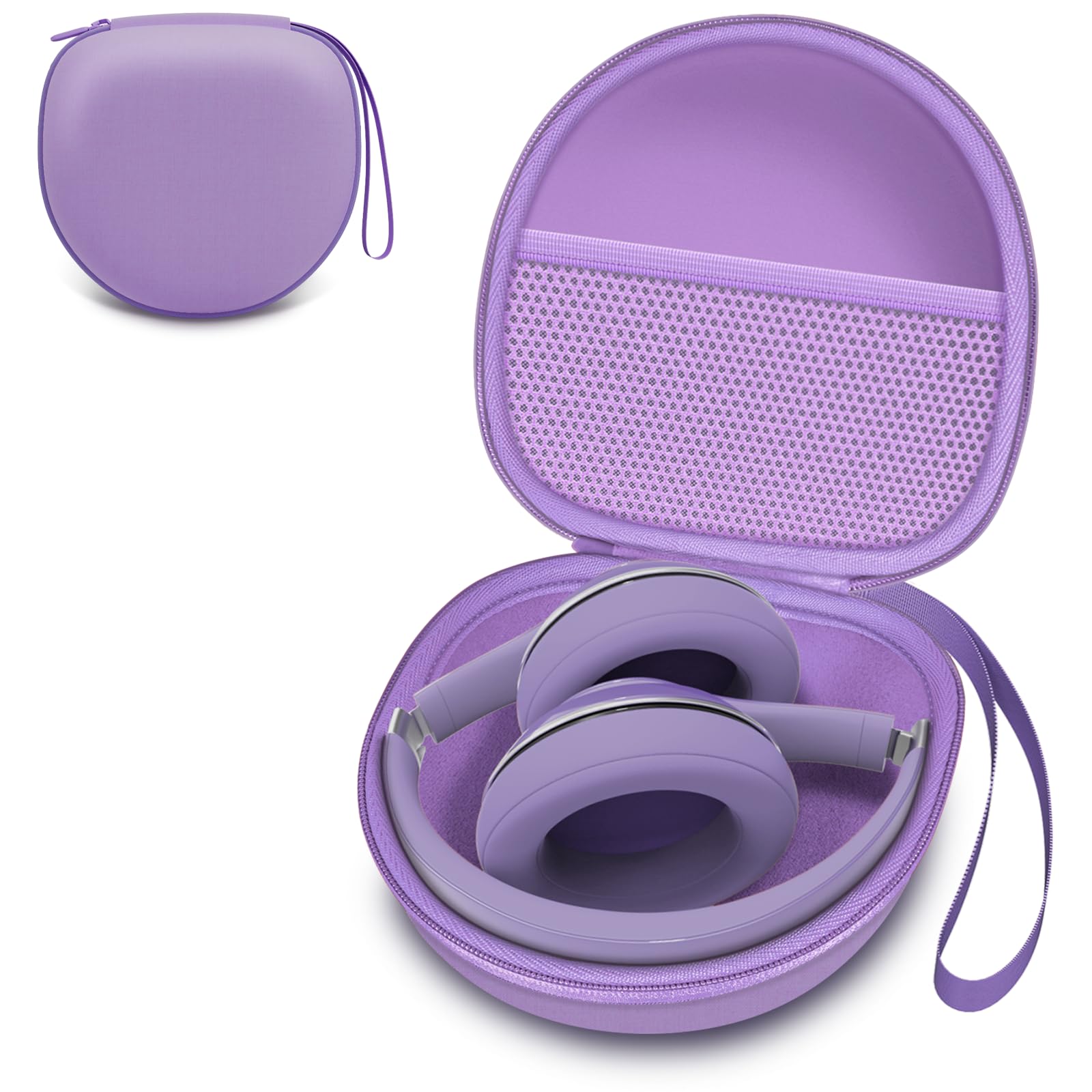 Headphone Headset Case for Folding Headphone, Deep Purple
