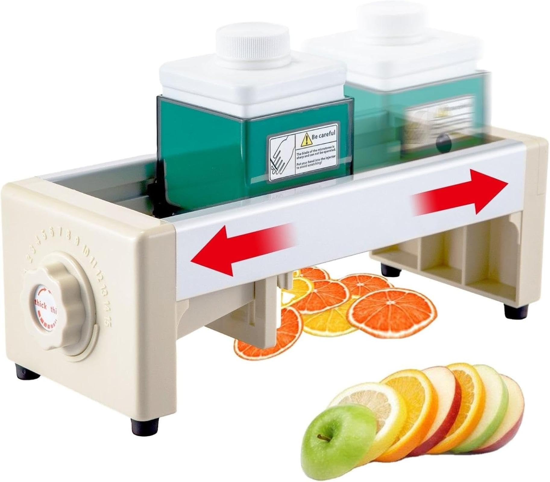 Cortador de mandolina – Cortador de frutas y verduras ajustable, herramienta manual de corte de limón, 1-10 mm de grosor para uso doméstico y cocina, fácil de limpiar y almacenar