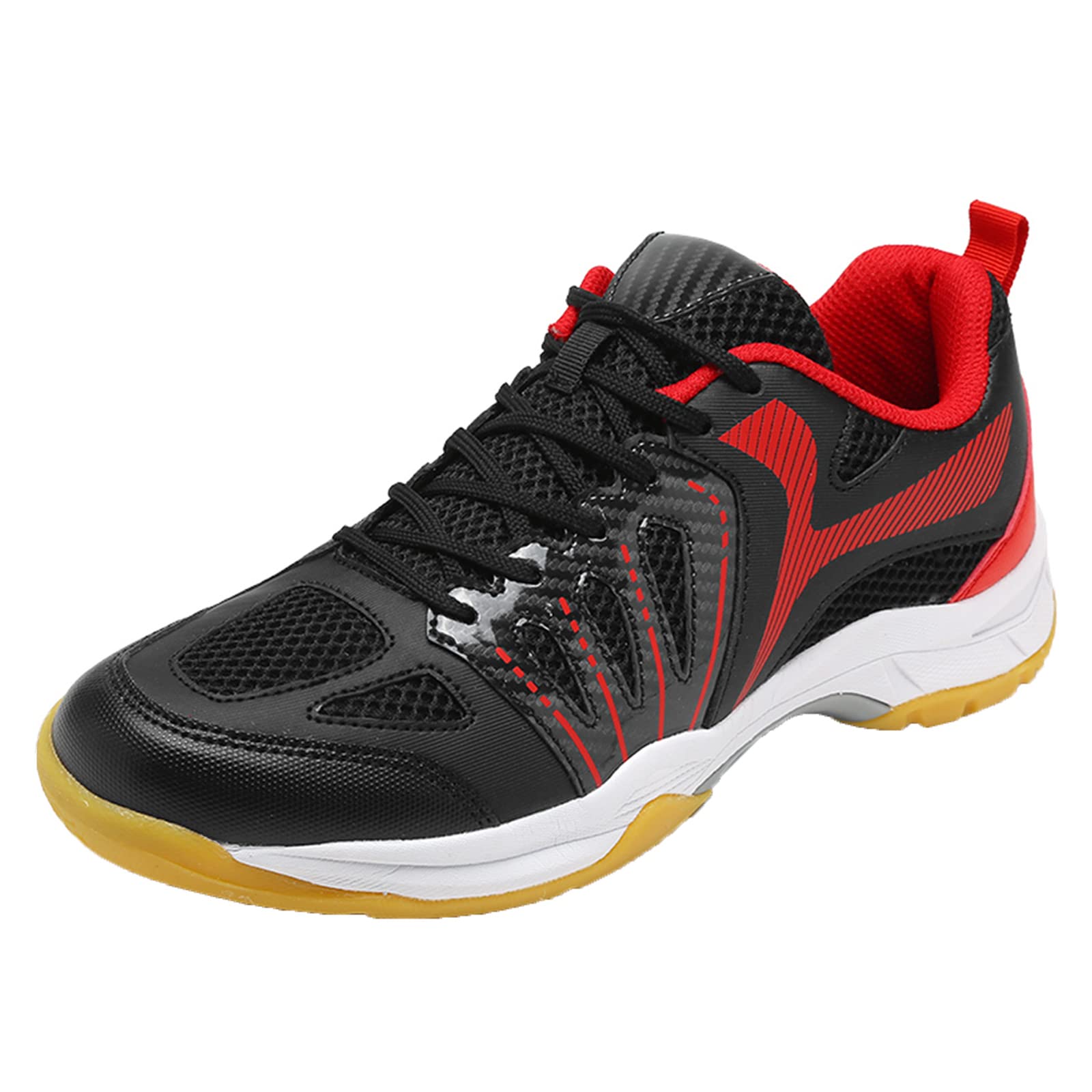 Zapatillas De Calabaza para Hombres Tenis Bádminton Zapato De Corte Interior Sin Deslizamiento para El Tenis De Mesa De Pickleball De Voleibol
