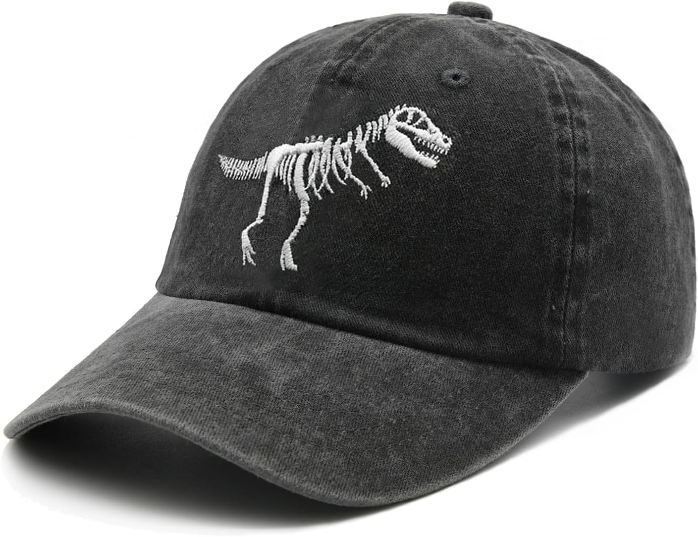 Waldeal Women's Cute Dinosaur Baseball Caps Embroidered Adjustable Washed Denim Dad Hat - Image 4