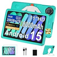 2026 Tablet Android 15 Con EVA Silicone Custodia Protettiva, 24GB+256GB/2TB