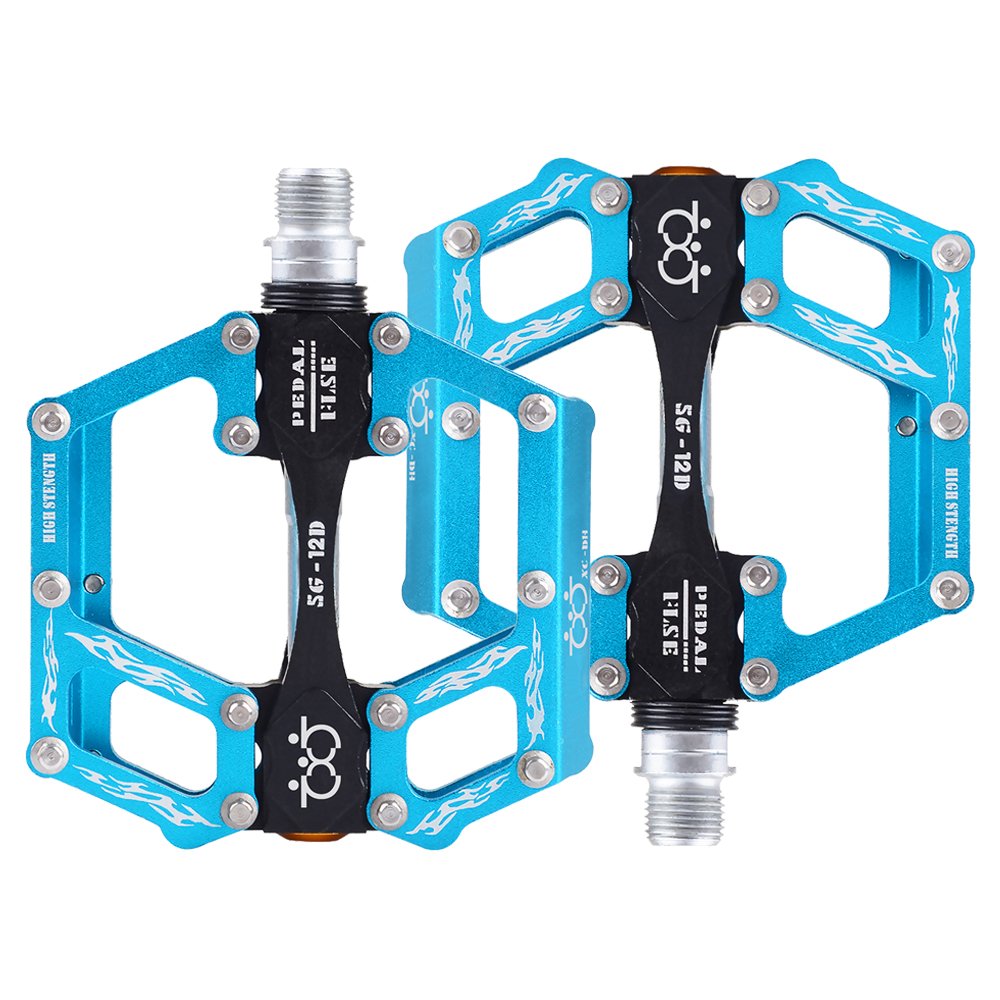 TXJ Sports Mountain Bike Pedals Sealed Bearing Non-Slip Aluminium Alloy Bicycle Pedals for BMX MTB Road Bike 9/16