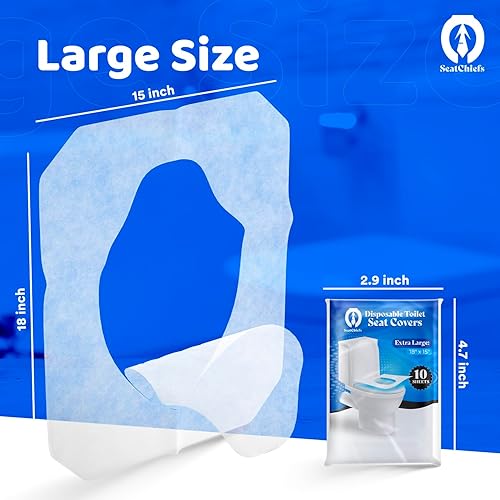 Miniatura 3 de Funda para asiento de inodoro  100 piezas (100 piezas)  Fundas de papel higiénico público desechables para niños pequeños  Accesorios de viaje para