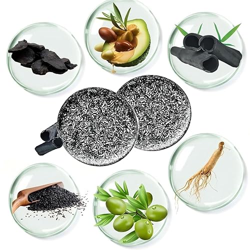 Miniatura 4 de Jabón de barra inversa para cabello gris, barra de champú negro para oscurecer el cabello y la barba, limpieza profunda y nutrir el cuero cabelludo,