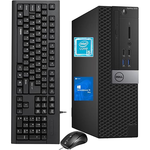 Dell OptiPlex 5040 SFF Desktop Computer PC, Intel Core i5-6500t 2.50GHz, 8GB RAM, 256GB SSD, WiFi, Bluetooth, HDMI, Keyboard and Mouse, Windows 11 Pro (Renewed)