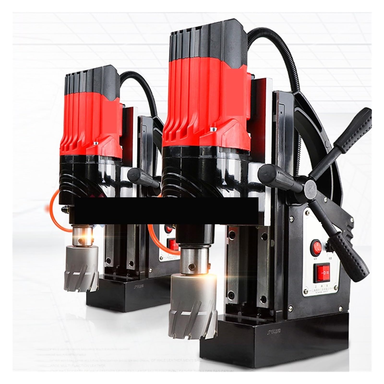 Trapano magnetico da banco elettromagnetico, 800 W, velocità continua 0-650 giri/min, per uso professionale e fai da te, potente strumento per trapano a corona