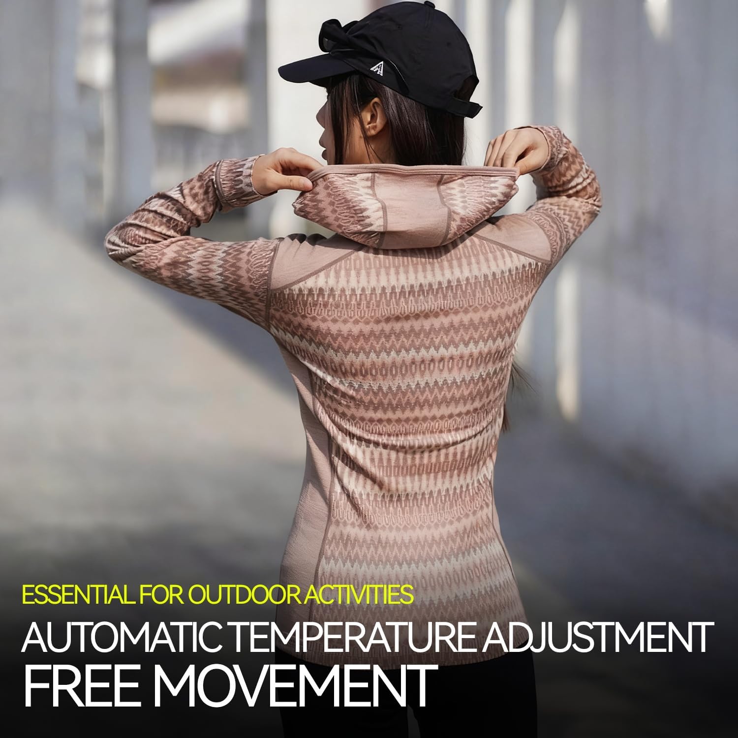 Women’s Merino Wool Half Zip Base Layer – 100% Merino Midweight Long Shirts for Hiking Outdoors - Image 4