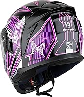 Vista 5 de 1Storm Casco modular de motocicleta para calle con doble visera abatible, protección solar de cara completa HJK920