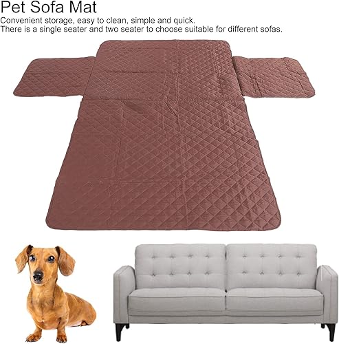 Miniatura 5 de Protector de sofá para mascotas, funda impermeable para muebles con material de tela suave para perros y gatos, tapete lavable para sala de estar