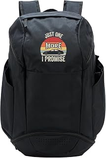 Just One More I Promise Funny Car Collector Retro Graphic Sport Backpack