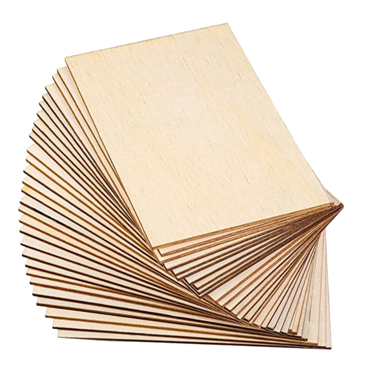 Holzstücke für Bastelarbeiten und Dekoration 60 Stück