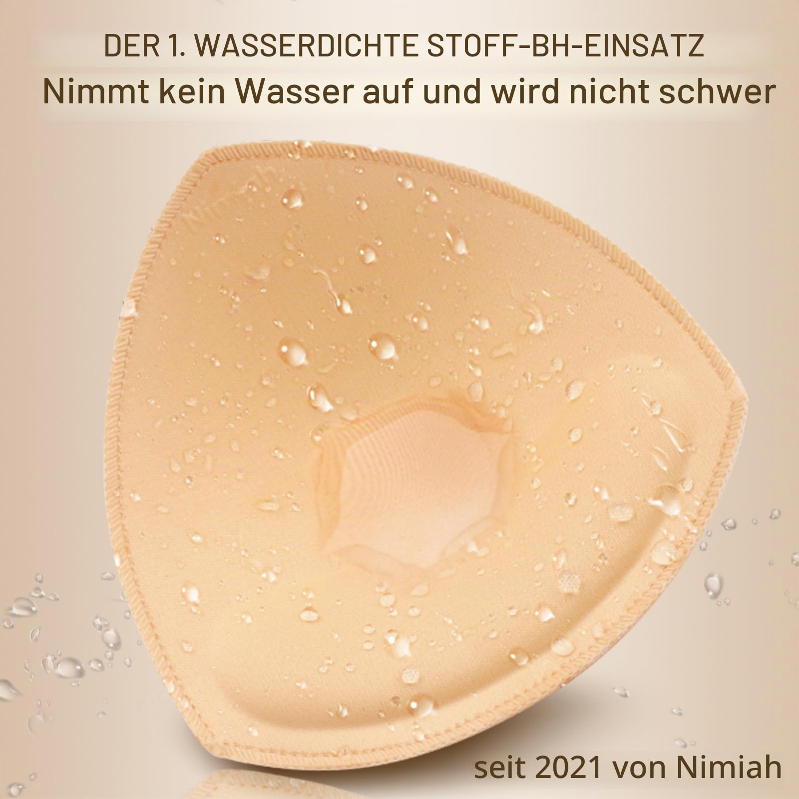 Nimiah wasserdichte Badeanzug BH Einsätze Pads Herausnehmbarer Badeanzug Einsatz 4 Paare Bikini Push up Einsätze