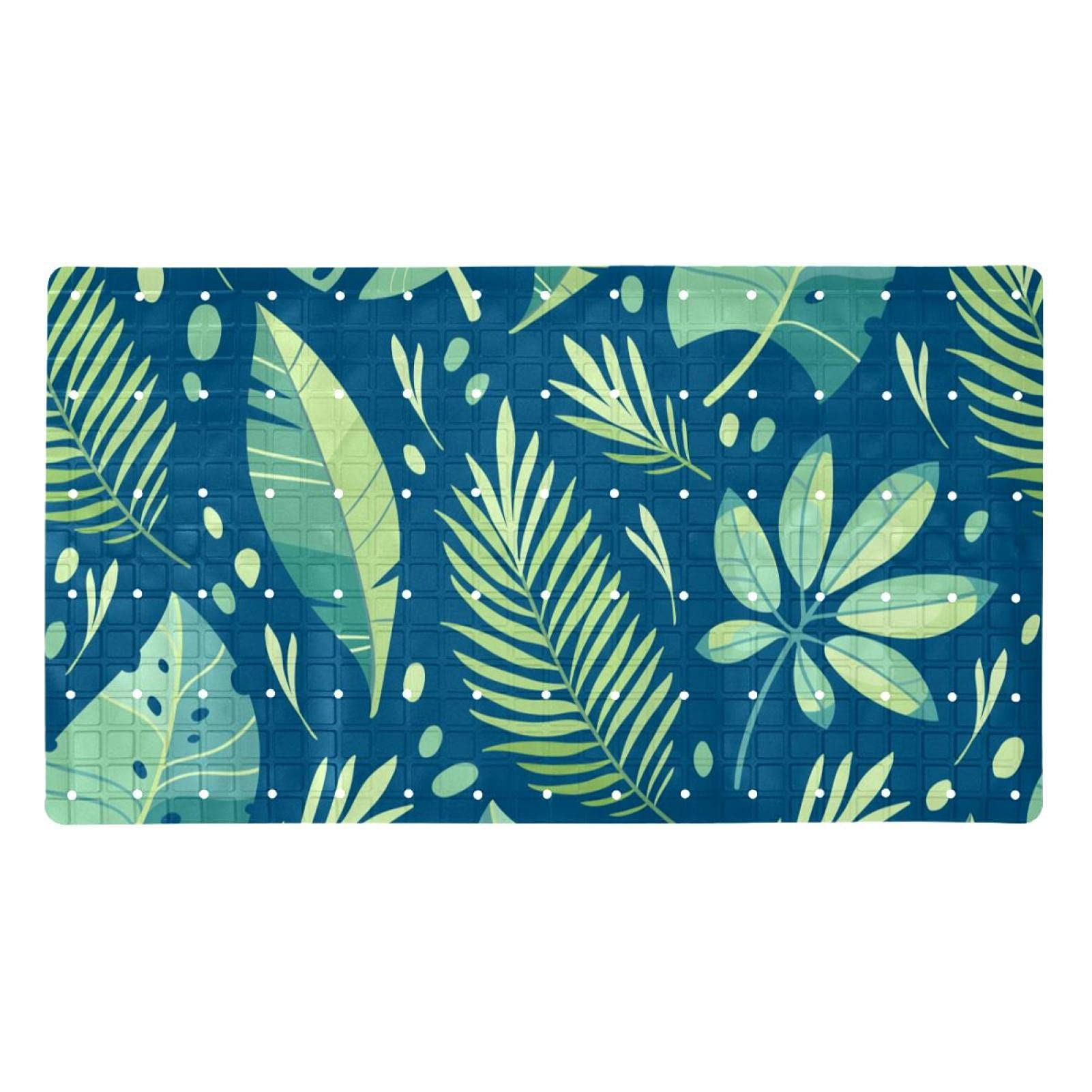 Tapis de douche antidérapant avec trous de drainage et ventouses stables