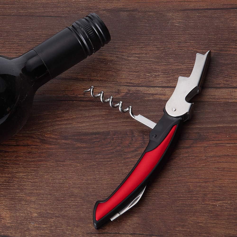 Red Wine Corkscrew-an Advanced Manual Corkscrew for All Wines, ergonomically Safe Design, Set