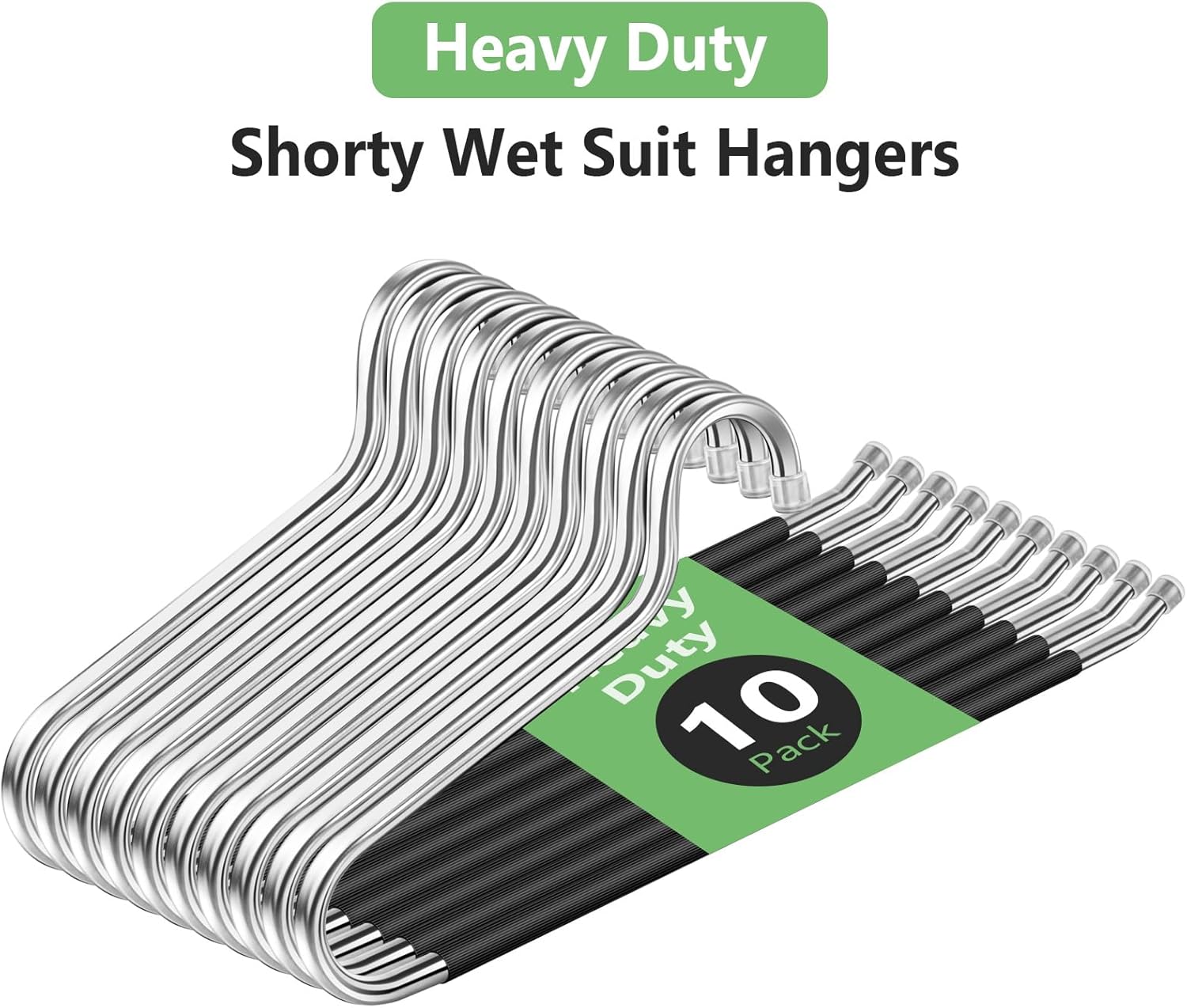 Ultra Heavy Duty Hanger, Shorty Wetsuit-Hanger 10 Packs, Hanger for Wetsuit, Motorcycle Suit, Winter Coast, Marine Dress, Life Jackets, Cycling Clothes (Extended Wide: 16.5 inches) - Image 3