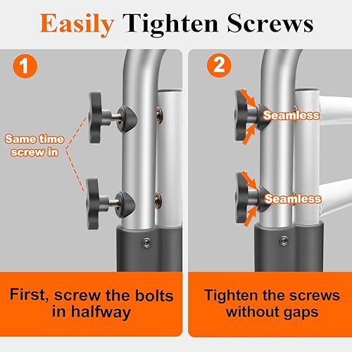 Miniatura 8 de DePango Rieles de seguridad para inodoro, asiento de inodoro ajustable para discapacitados con asas sobre el inodoro, asas de inodoro resistentes