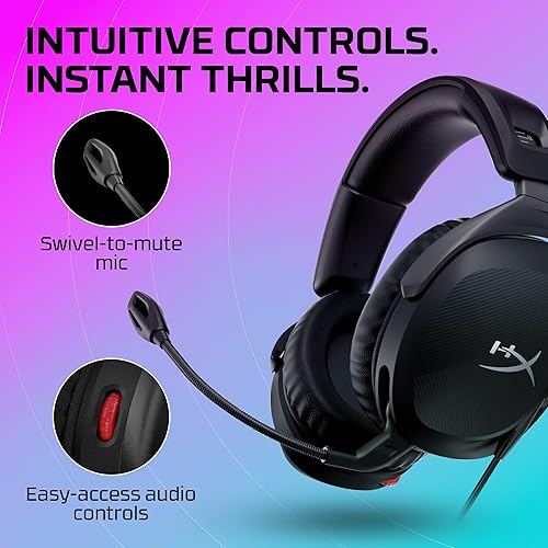 Miniatura 5 de HyperX Cloud Stinger 2 - Auriculares para juegos, auriculares DTS X Spatial Audio, auriculares ligeros sobre la oreja con micrófono, función