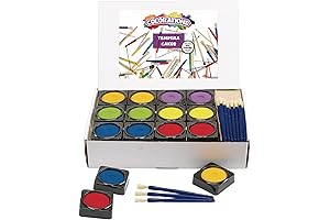 Colorations Tempera Cakes Set: An Assortment of Hues for Limitless Creations