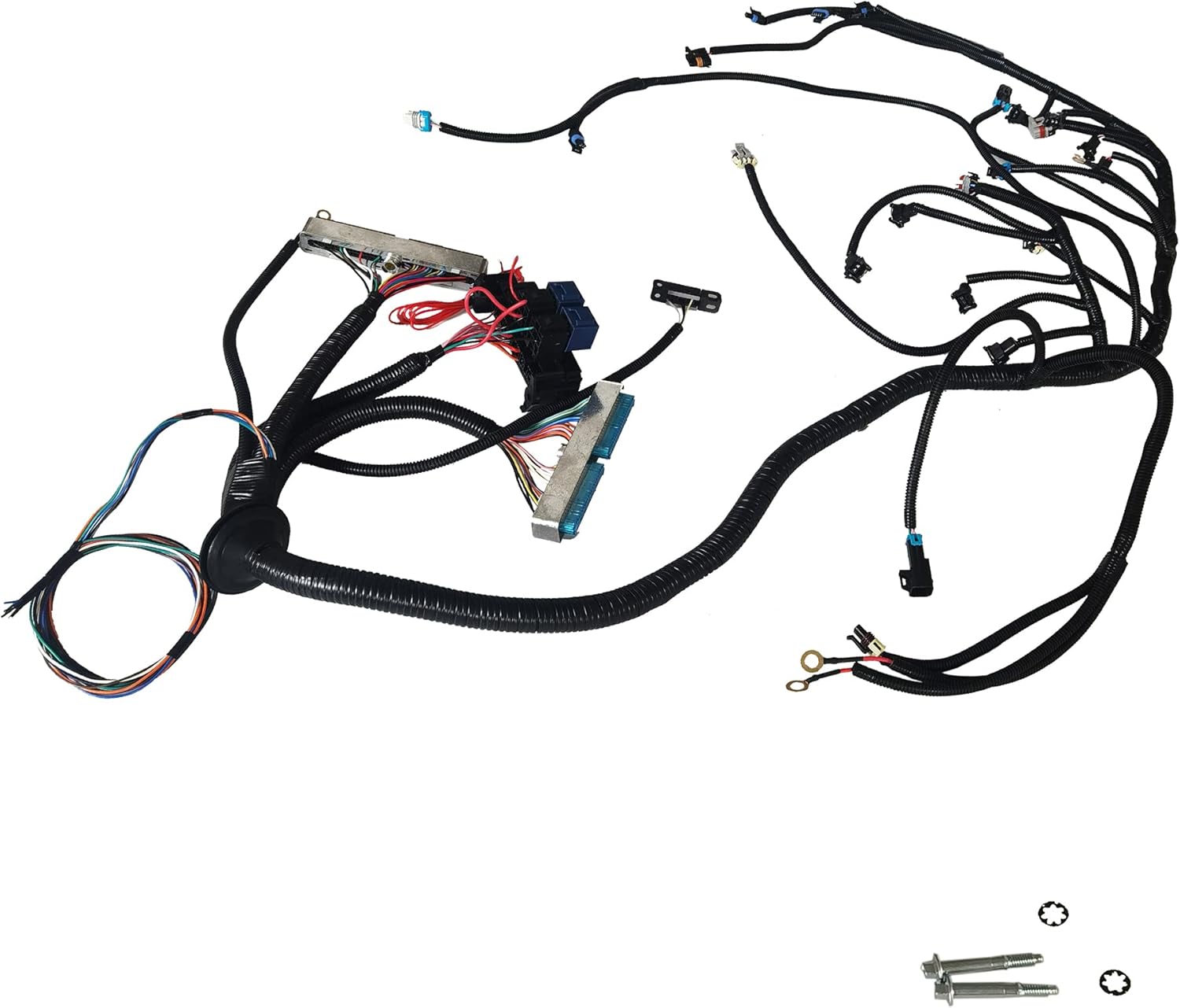1997-2006 Corvette LS1 Standalone Wire Harness T56 4.8 5.3 6.0 w/ TH400 TH350 700R4 Manual Transmissions EV1 Fuel Injector 60A Relay for DBC Non-Electric