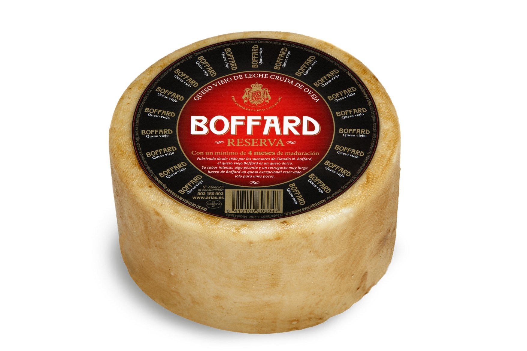 Fromage Type Manchego au lait cru de brebis Boffard 1,1 Kg