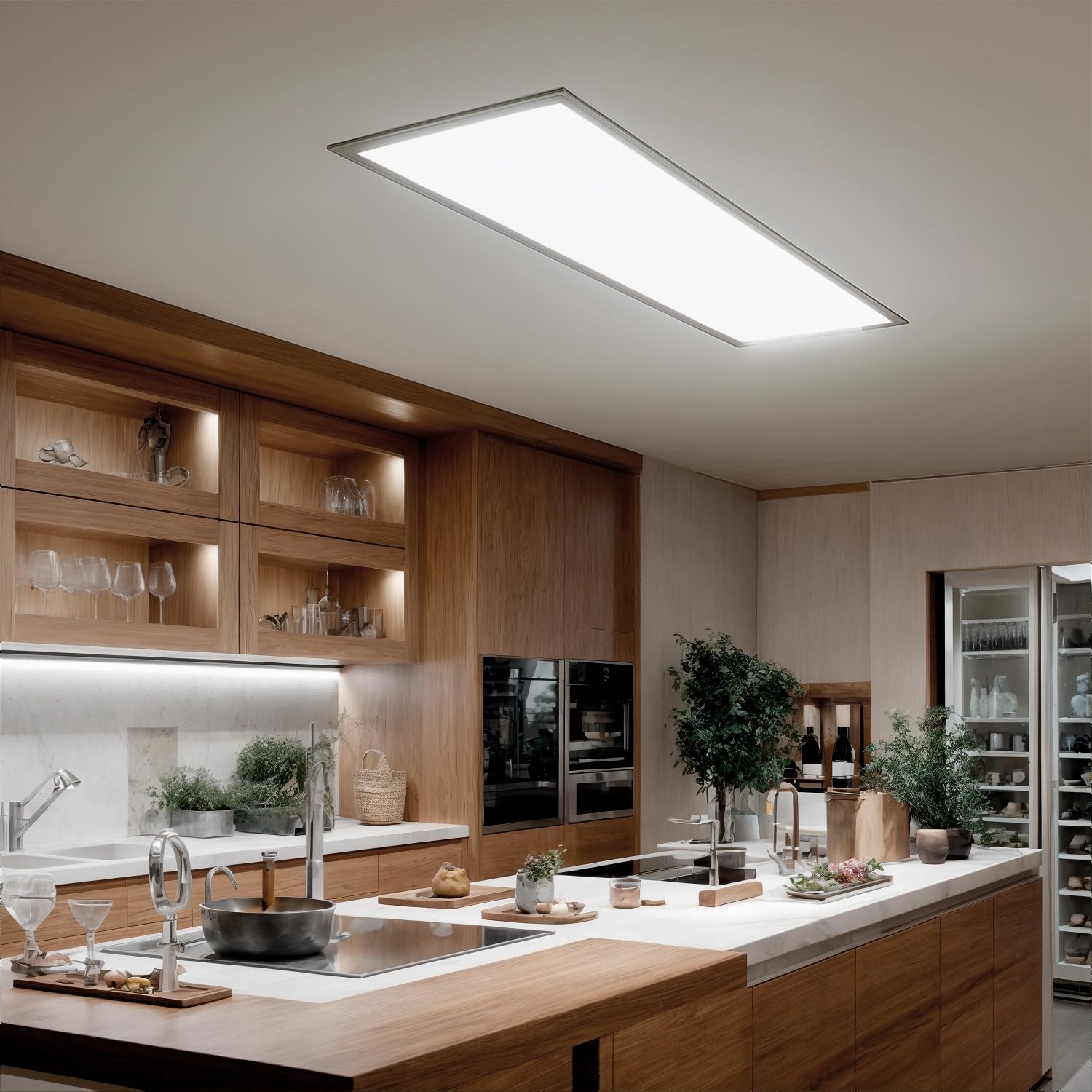 Panneau LED 120x60cm 72W 7200lm 4000K Neutre 176-264V Aluminium
