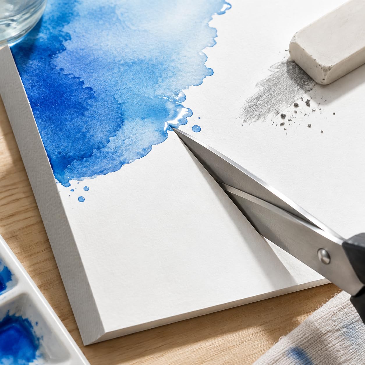 Papier Aquarelle, Papier à ssin, 4K - 20 feuilles, 300g