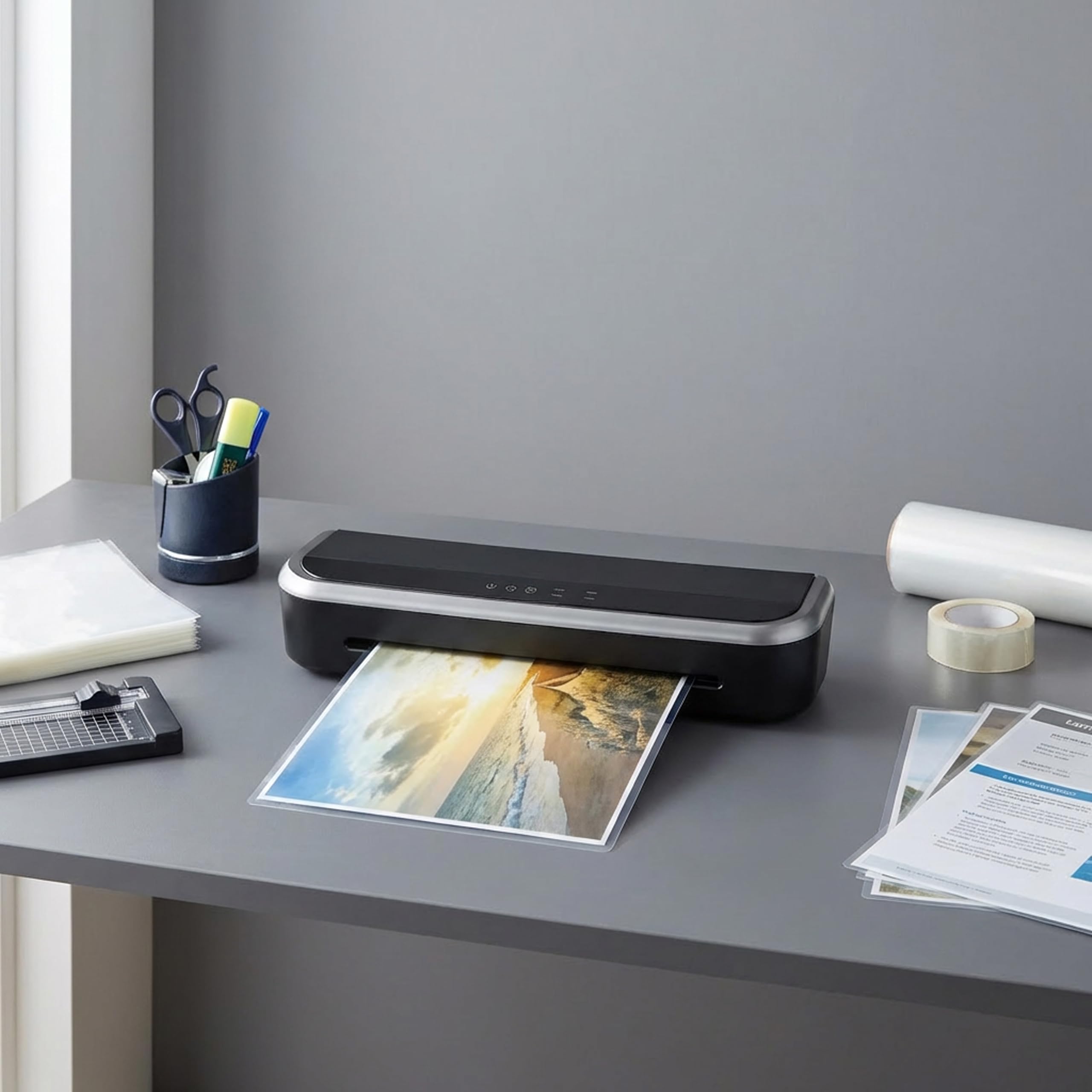 monolith - Plastificatrice Quick Start per formati A3 | Laminatrice con 4 rulli riscaldanti, laminazione a caldo e a freddo senza tempo di preriscaldamento