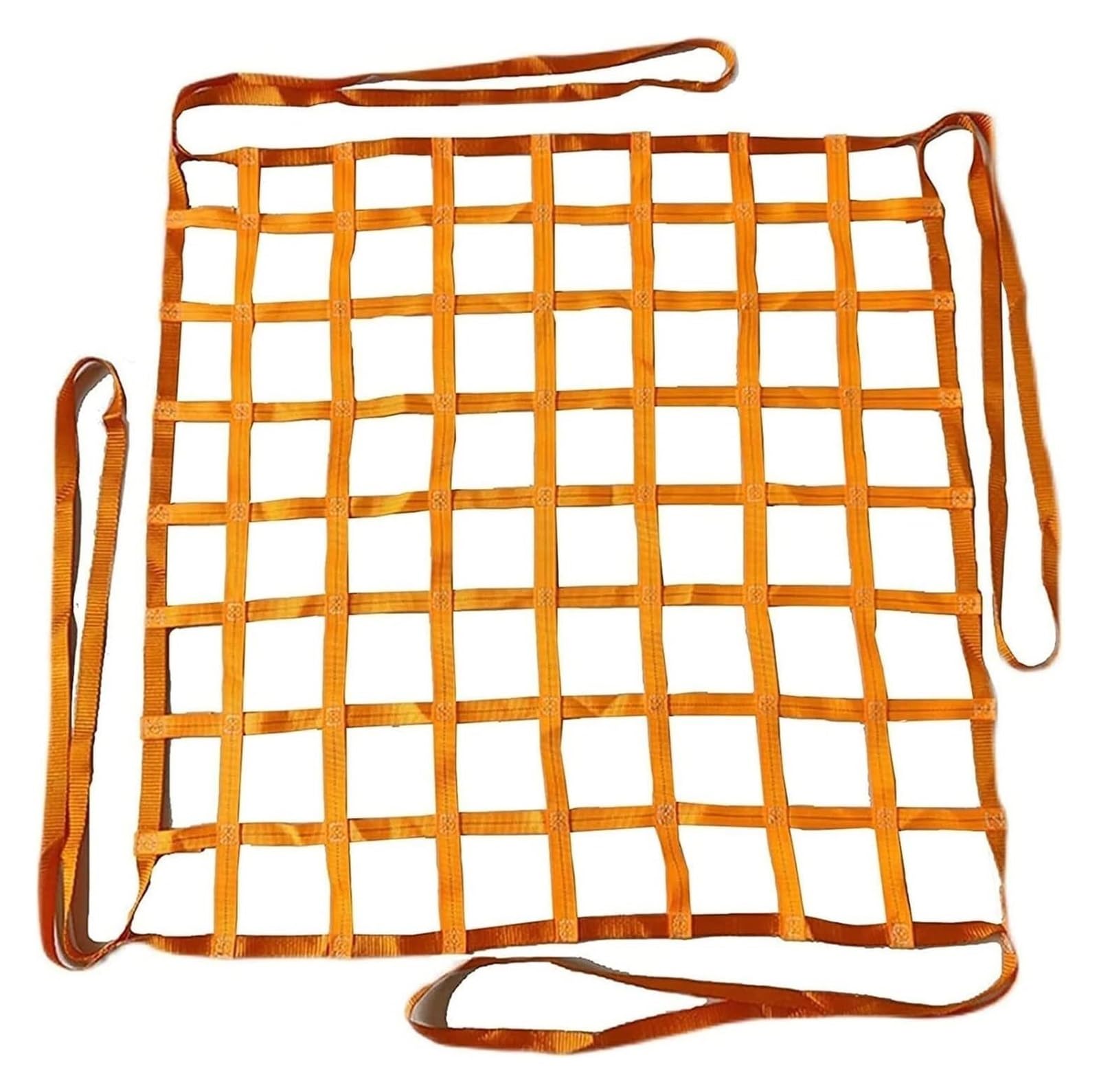 Rete di Sollevamento per carichi Pesanti - Cinghia in Tessuto 1,5x1,5 m per Camion e rimorchi, Maglia da 10 cm, capacità 2,5 t, Cinghie Resistenti per Il Trasporto e la movimentazione sicura