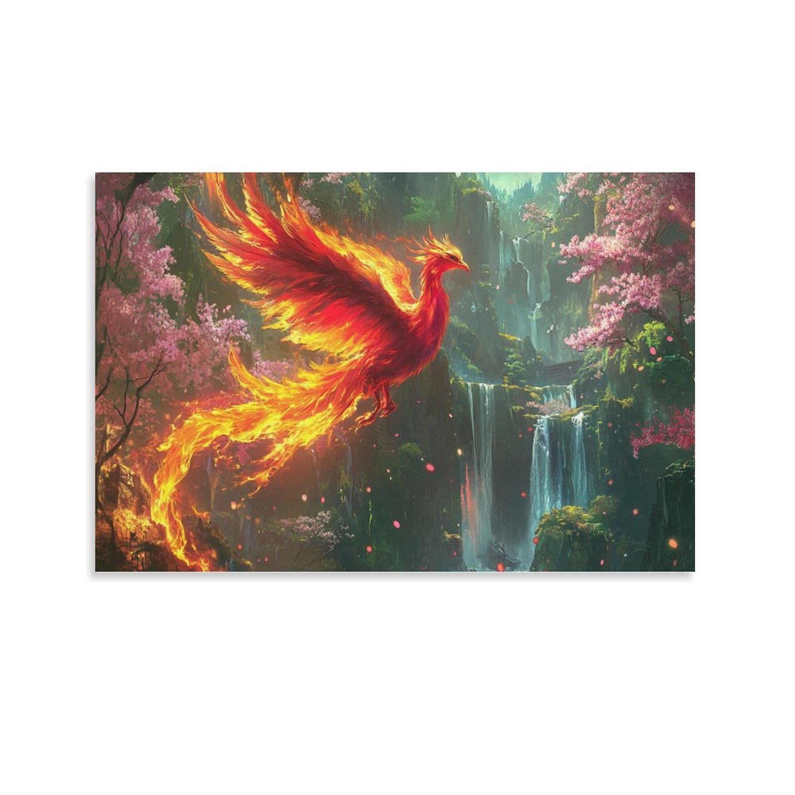 Yyvkpmlxc Unframe-Style-6 Art Giclee Phoenix Canvas Artwork Natural Landscape Pictures On Pictures Giclee Artwork Painting Pictures Ready To Hang For Home Decor 20X30inch(50X75cm)