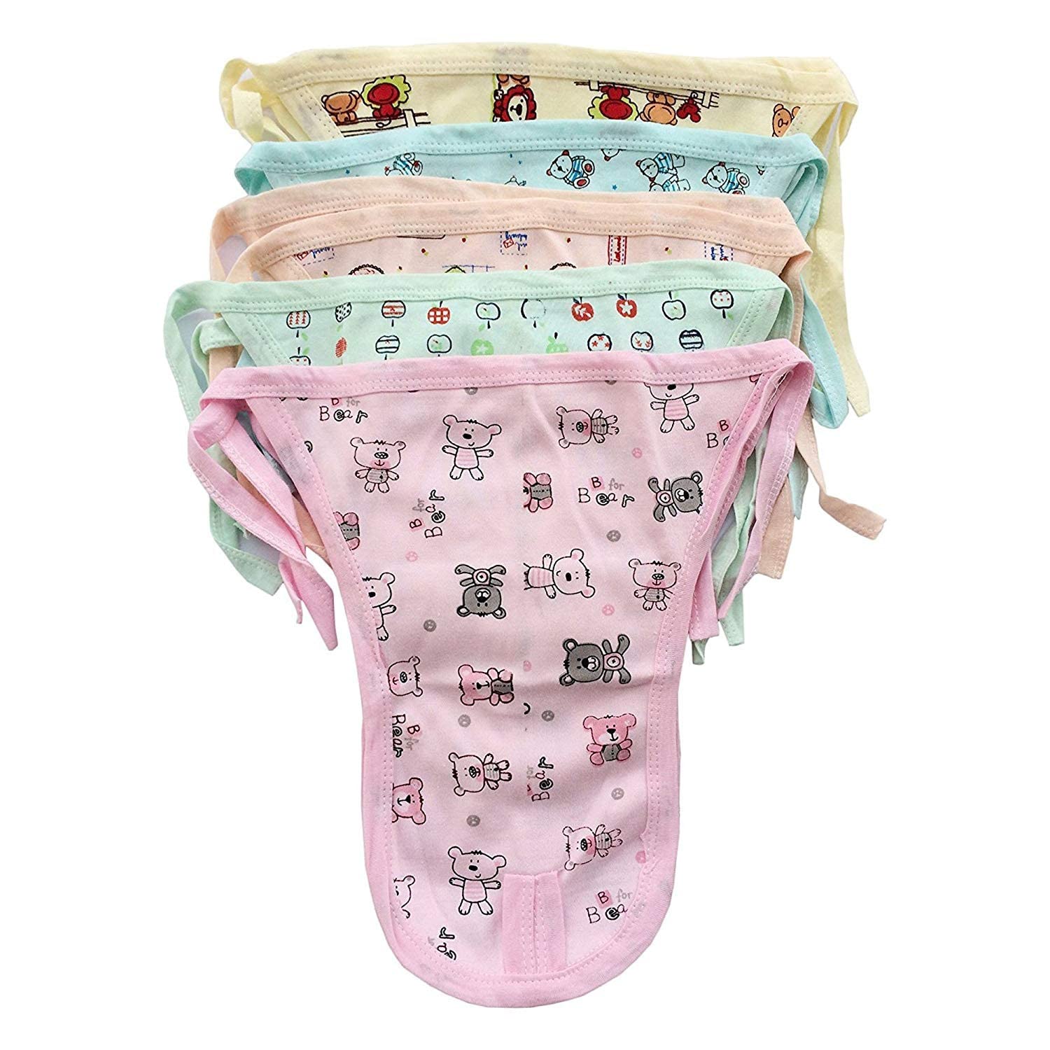 Eazy Trendz® New Born Baby Itch Free Feel Free 100% Cotton Reusable Washable Langot Napkins Combo (Pack of 10)(0to3 Months)-picture-10