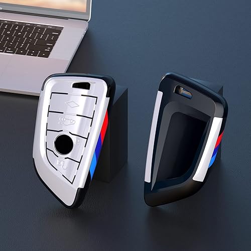 Miniatura 4 de Funda para llavero compatible con BMW, funda para llave para X3 X5, accesorios 3, 5, 7, Series X1, X2, X6