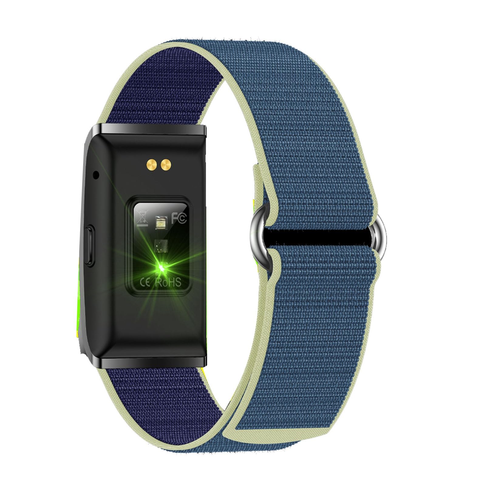 lyrlody Fitness Band Tracker, Activity Tracker Smart Health Wristband with Heart Rate Sleep Monitor 40 Days Standby for Women Men Kids (Blue)