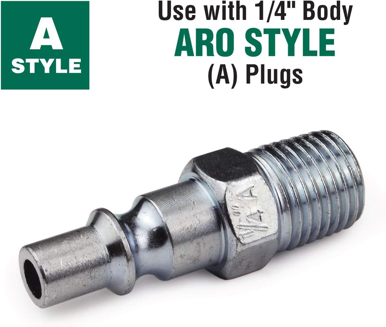 Primefit AK1001-2 1/4-Inch ARO Steel Coupler Set with Male Plug, 2-Piece
