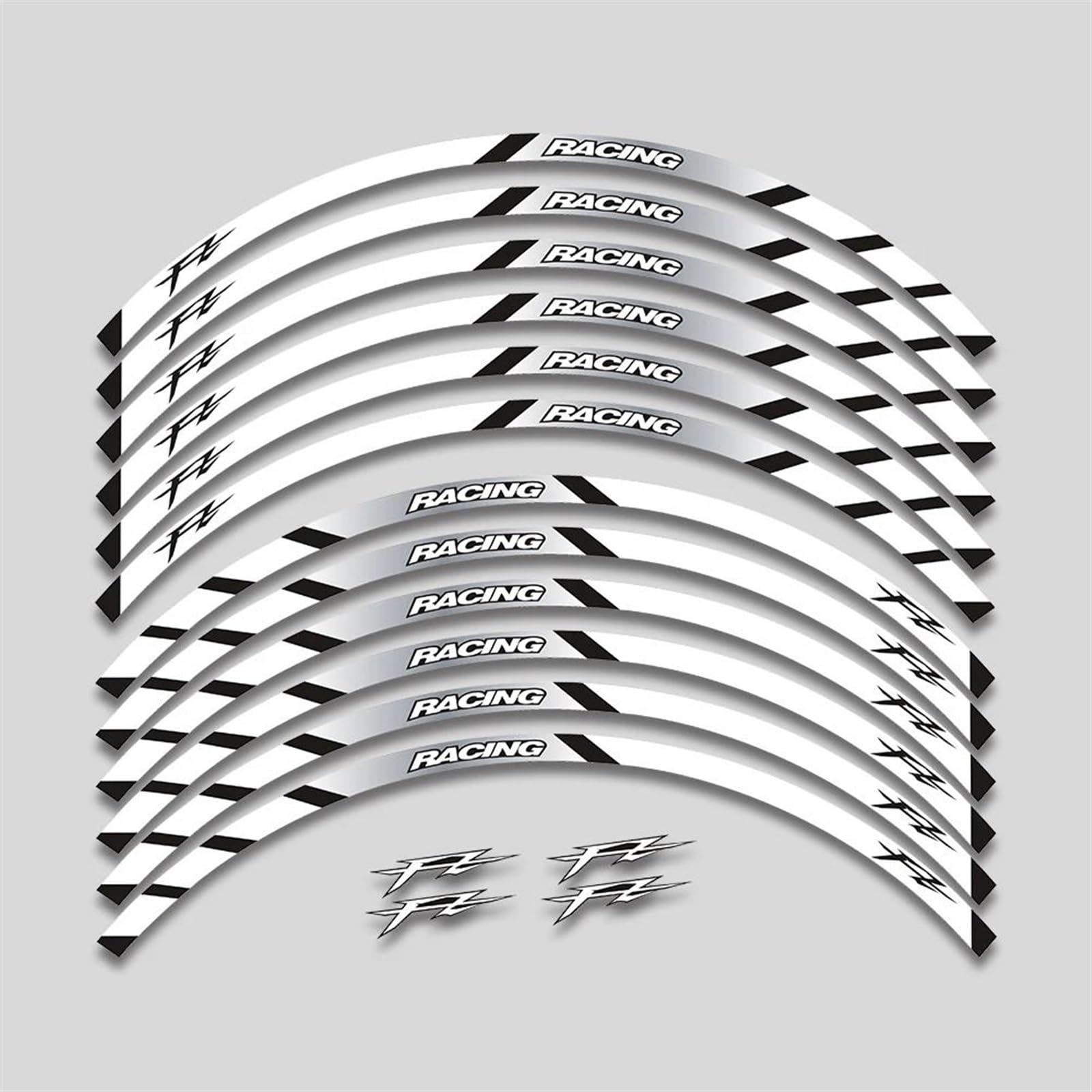 Stickers Motorcycle Wheel Stickers Reflective Decorative for FAZER FZ FZ1 FZ6 FZ07 FZ8 FZ09 FZ10 FZS1000(Style 15)