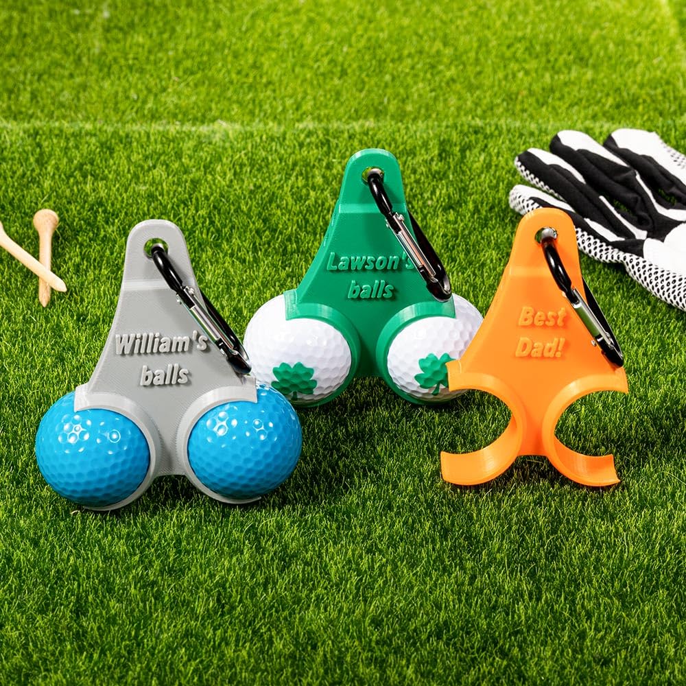 Custom Name Golf Holder for Bag Golf Tee Holder Personalized 3D Golf Holder Golf Gifts for Men Golfing Accessories for Men