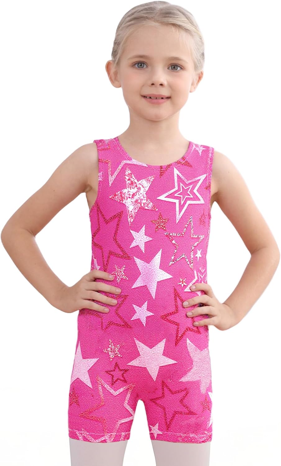 Snowheart Gymnastics Leotards for Girls 2-Pack, Sparkly Toddler Biketards Sleeveless for Tumbling Dance Classes - Image 3