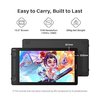 Amazon.com: HUION Kamvas 13 (Gen 3) Drawing Tablet with