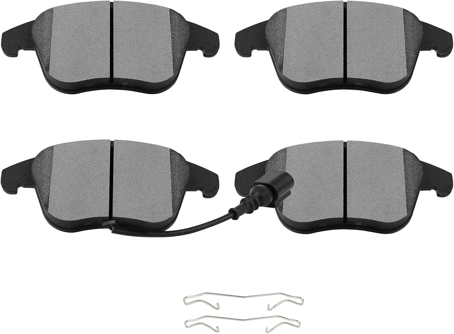 SCITOO D1375 Front Ceramic Brake Pads Sets w/Hardware Fit For Audi For Q3 / For Q3 Quattro,For VW For Passat 2012-2020,For VW For Tiguan 2009-2017,For VW For Tiguan Limited 2017-2018