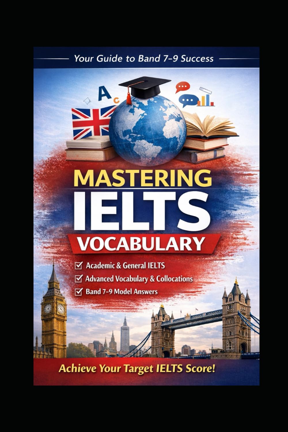 Mastering IELTS Vocabulary: From Basic to Band 9: A Comprehensive Word Bank with Examples, Collocations & Practice Tests