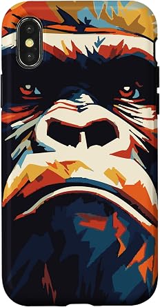 96.4% Silverback Gorilla، ملابس رياضية، كمال أجسام، حافظة قوية لهاتف iPhone X/XS