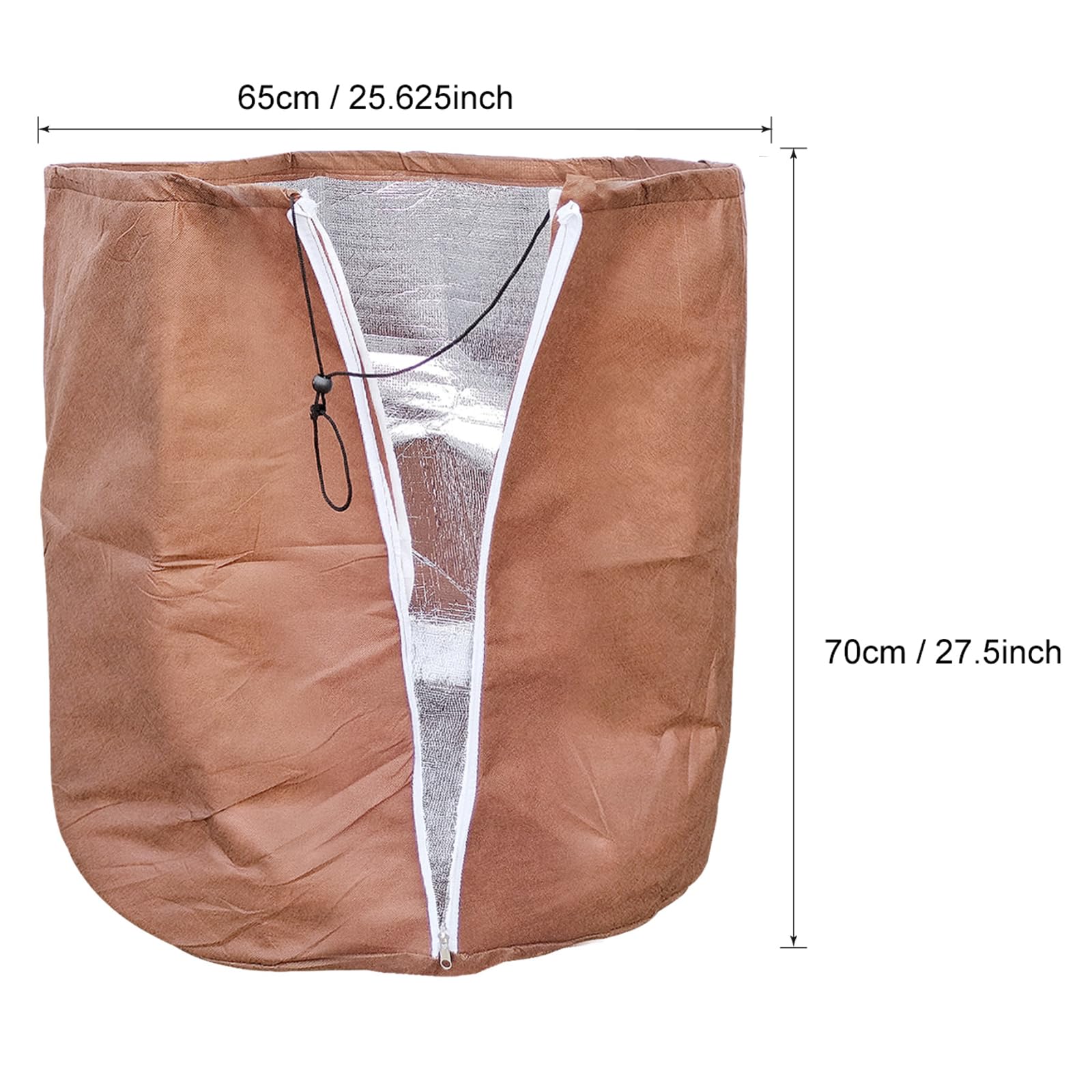 GIONAR 2 Protezioni Termiche per vasi – 40 x 35 cm – Sacchetti di Protezione per Piante – Protezione Invernale per Vaso con Cordino – Protezione antigelo per vasi per Piante