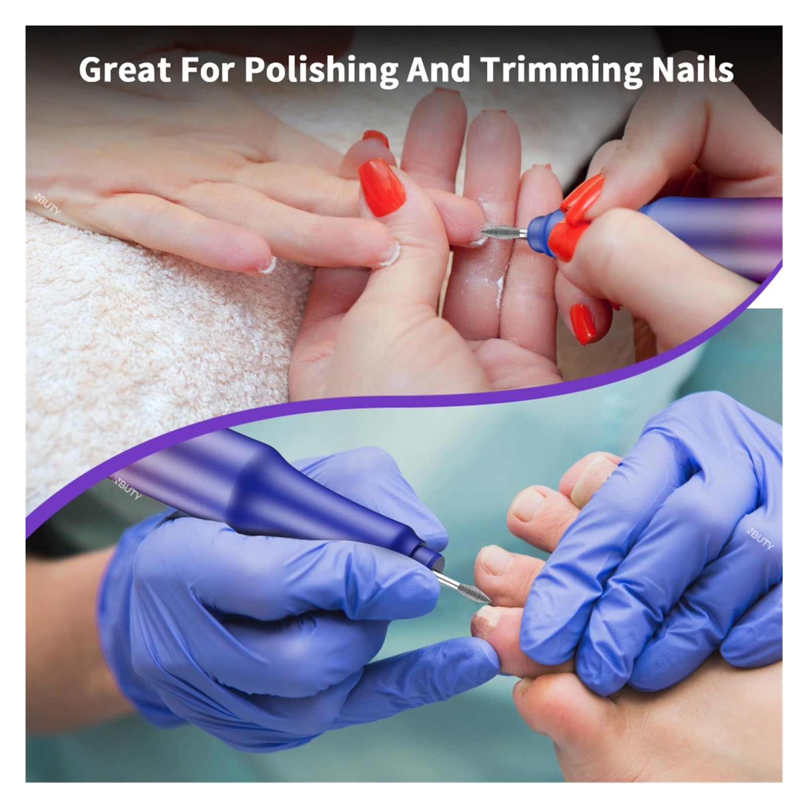 Trapano Elettrico for Unghie, levigatrice for Unghie 30000 RPM for Unghie in Gel Acrilico, Strumenti Portatili for lucidatura Pedicure for Manicure
