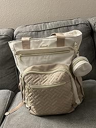 Amazon.com: LOVEVOOK Diaper Bag Backpack, Large Capacity Portable Baby Bag with Foldable Diaper Changing Pad, Waterproof Baby Diaper Bags Gift for Mon Dad, Ivory Khaki : Baby