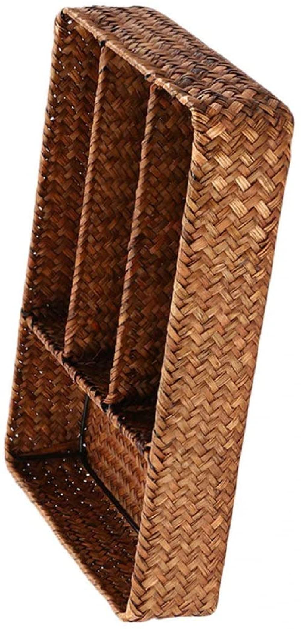 Organizador De Cajones para Utensilios De Cocina con Divisores Cesta De Mimbre para Cubiertos Cesta De Mimbre para Servir Cubiertos Bandeja Organizadora De Cubiertos