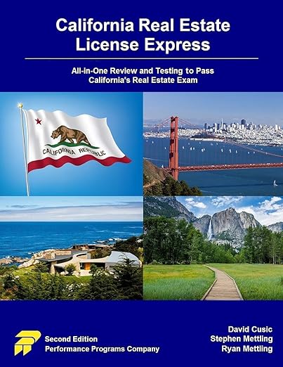 California Real Estate License Express: All-in-One Review and Testing to Pass California's Real Estate Exam - David Cusic